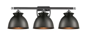 Bathroom Fixtures Three Lights by Innovations ( 405 | 516-3W-PC-M14-BK Ballston ) 