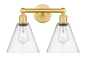 Bathroom Fixtures Two Lights by Innovations ( 405 | 616-2W-SG-GBC-82 Edison ) 