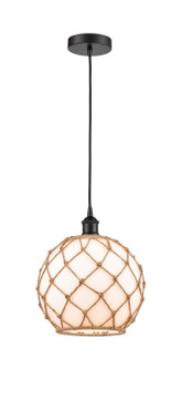 Mini Pendants Glass Down by Innovations ( 405 | 616-1P-BK-G121-10RB Edison ) 