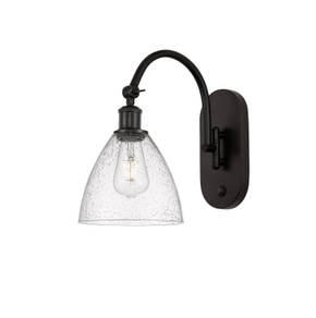Sconces Single Glass by Innovations ( 405 | 518-1W-OB-GBD-754-LED Ballston ) 