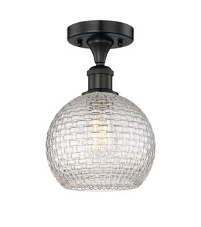 Semi-Flush Mts. Glass Down by Innovations ( 405 | 616-1F-BK-G122C-8CL Edison ) 