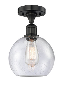 Semi-Flush Mts. Glass Down by Innovations ( 405 | 616-1F-BK-G124-8 Edison ) 