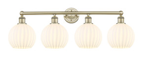 Bathroom Fixtures Four Lights by Innovations ( 405 | 616-4W-AB-G1217-8WV Edison ) 