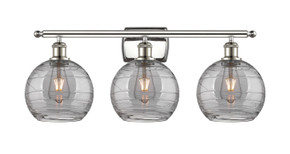 Bathroom Fixtures Three Lights by Innovations ( 405 | 516-3W-PN-G1213-8SM Ballston ) 