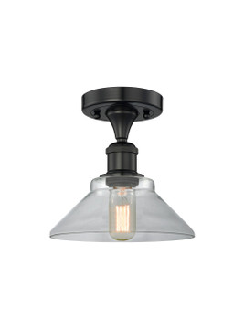 Semi-Flush Mts. Glass Down by Innovations ( 405 | 616-1F-BK-G132 Edison ) 