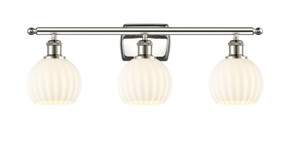 Bathroom Fixtures Three Lights by Innovations ( 405 | 516-3W-PN-G1217-6WV Ballston ) 