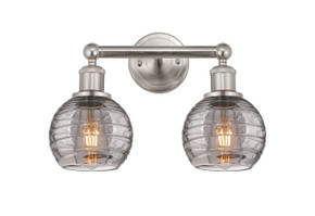 Bathroom Fixtures Two Lights by Innovations ( 405 | 616-2W-SN-G1213-6SM Edison ) 
