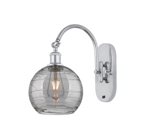 Sconces Single Glass by Innovations ( 405 | 518-1W-PC-G1213-8SM Ballston ) 