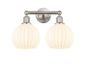 Bathroom Fixtures Two Lights by Innovations ( 405 | 616-2W-SN-G1217-8WV Edison ) 