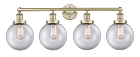 Bathroom Fixtures Four Lights by Innovations ( 405 | 616-4W-AB-G202-8 Edison ) 