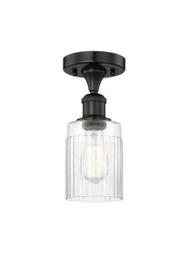 Semi-Flush Mts. Glass Down by Innovations ( 405 | 616-1F-BK-G342 Edison ) 