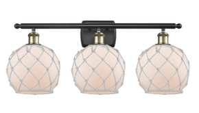 Bathroom Fixtures Three Lights by Innovations ( 405 | 516-3W-BAB-G121-8RW-LED Ballston ) 