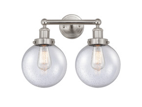 Bathroom Fixtures Two Lights by Innovations ( 405 | 616-2W-SN-G204-8 Edison ) 