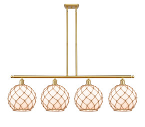 Linear/Island 4 Light + by Innovations ( 405 | 516-4I-SG-G121-10RB-LED Ballston ) 