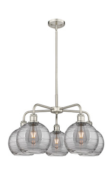 Mid. Chandeliers Glass Down by Innovations ( 405 | 516-5CR-SN-G1213-8SM Ballston ) 