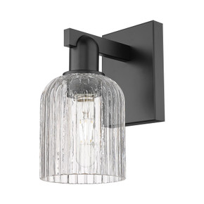 Sconces Single Glass by Innovations ( 405 | 716-1W-BK-G559-5CL Arcadia ) 