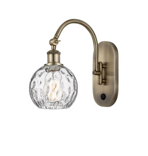 Sconces Single Glass by Innovations ( 405 | 518-1W-AB-G1215-6-LED Ballston ) 