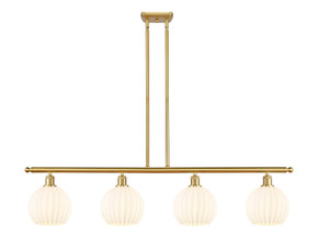 Linear/Island 4 Light + by Innovations ( 405 | 516-4I-SG-G1217-8WV Ballston ) 