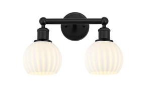 Bathroom Fixtures Two Lights by Innovations ( 405 | 616-2W-BK-G1217-6WV Edison ) 