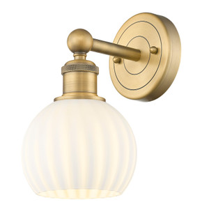Sconces Single Glass by Innovations ( 405 | 616-1W-BB-G1217-6WV Edison ) 