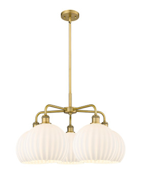Mid. Chandeliers Glass Down by Innovations ( 405 | 516-5CR-BB-G1217-10WV Ballston ) 