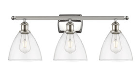 Bathroom Fixtures Three Lights by Innovations ( 405 | 516-3W-PN-GBD-752-LED Ballston ) 