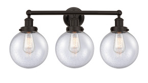 Bathroom Fixtures Three Lights by Innovations ( 405 | 616-3W-OB-G204-8 Edison ) 