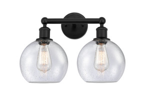 Bathroom Fixtures Two Lights by Innovations ( 405 | 616-2W-BK-G124-8 Edison ) 