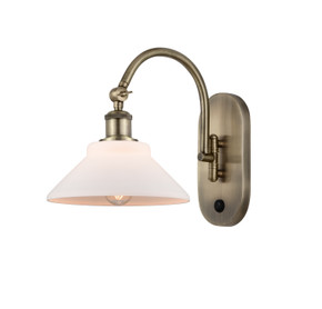 Sconces Single Glass by Innovations ( 405 | 518-1W-AB-G131 Ballston ) 