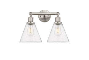 Bathroom Fixtures Two Lights by Innovations ( 405 | 616-2W-SN-GBC-84 Edison ) 