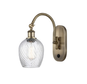 Sconces Single Glass by Innovations ( 405 | 518-1W-AB-G292 Ballston ) 