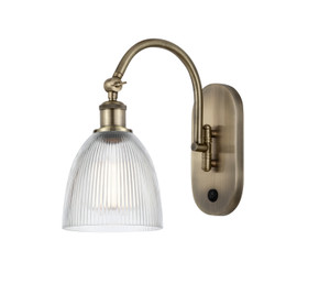 Sconces Single Glass by Innovations ( 405 | 518-1W-AB-G382 Ballston ) 