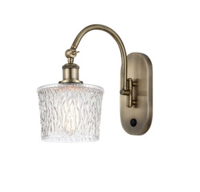 Sconces Single Glass by Innovations ( 405 | 518-1W-AB-G402 Ballston ) 