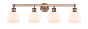 Bathroom Fixtures Four Lights by Innovations ( 405 | 616-4W-AC-G121-6 Edison ) 