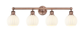 Bathroom Fixtures Four Lights by Innovations ( 405 | 616-4W-AC-G1217-6WV Edison ) 