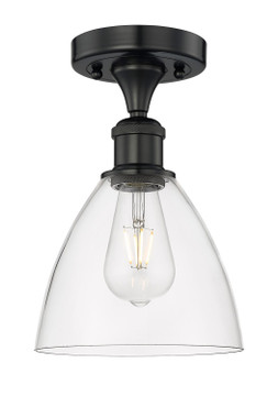 Semi-Flush Mts. Glass Down by Innovations ( 405 | 616-1F-BK-GBD-752 Edison ) 