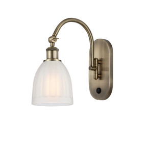 Sconces Single Glass by Innovations ( 405 | 518-1W-AB-G441-LED Ballston ) 