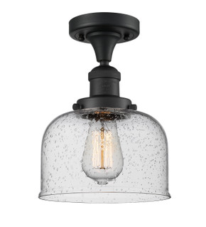 Semi-Flush Mts. Glass Down by Innovations ( 405 | 517-1CH-BK-G74-LED Franklin Restoration ) 