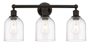 Bathroom Fixtures Three Lights by Innovations ( 405 | 616-3W-OB-G558-6CL Edison ) 