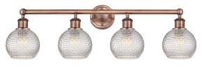Bathroom Fixtures Four Lights by Innovations ( 405 | 616-4W-AC-G122C-6CL Edison ) 