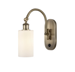 Sconces Single Glass by Innovations ( 405 | 518-1W-AB-G801 Ballston ) 