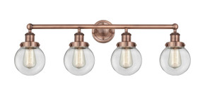 Bathroom Fixtures Four Lights by Innovations ( 405 | 616-4W-AC-G202-6 Edison ) 