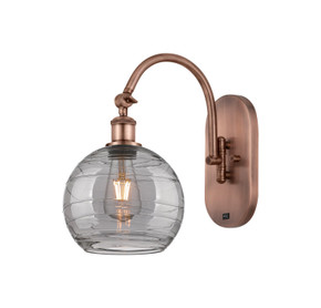 Sconces Single Glass by Innovations ( 405 | 518-1W-AC-G1213-8SM Ballston ) 
