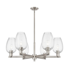 Mid. Chandeliers Glass Up by Innovations ( 405 | 716-6CR-SN-G457-6CL Arcadia ) 