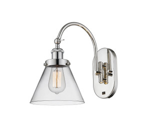 Sconces Single Glass by Innovations ( 405 | 918-1W-PN-G42 Franklin Restoration ) 