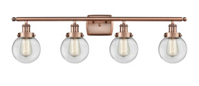 Bathroom Fixtures Four Lights by Innovations ( 405 | 916-4W-AC-G202-6-LED Ballston Urban ) 