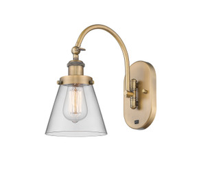 Sconces Single Glass by Innovations ( 405 | 918-1W-BB-G62-LED Franklin Restoration ) 