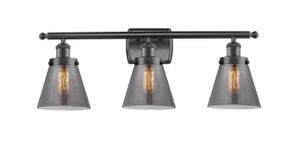 Bathroom Fixtures Three Lights by Innovations ( 405 | 916-3W-BK-G63-LED Ballston Urban ) 