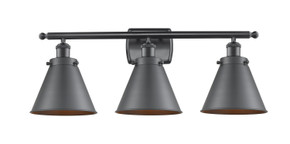 Bathroom Fixtures Three Lights by Innovations ( 405 | 916-3W-BK-M13-LED Ballston Urban ) 