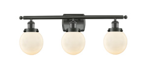 Bathroom Fixtures Three Lights by Innovations ( 405 | 916-3W-OB-G201-6 Ballston Urban ) 